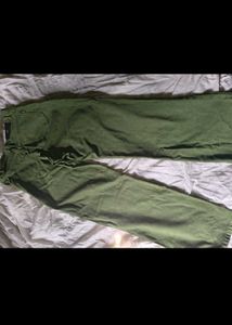 Stylish Green Wide Leg Pants