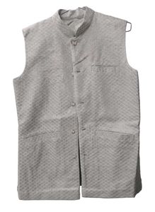 Heavy Shining Silver Men's Jacket/Kurta Koti