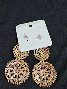 Stunning Yellow Floral Dangle Earrings
