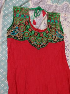 Red ♥️ Anarkali Dress