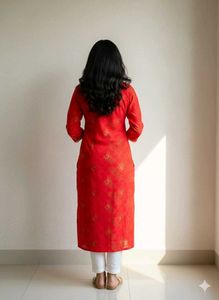 ✨Elegant Red🍒 Printed Kurta