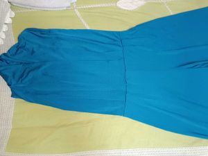 Teal Blue Flowy Jumpsuit