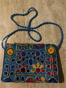 Hand Made Bohemian Embroidered Clutch Bag
