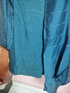 Teal Kurta Set with Dupatta