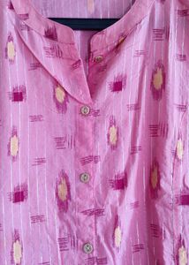 Printed A-Line Kurta With Insert Pocket