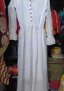 Chic White Polka Dot Dress