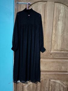 Elegant Black Midi Dress