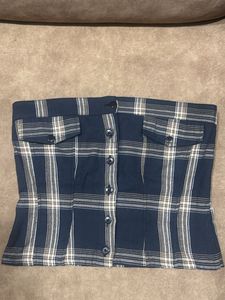 Plaid Button-Up Shirt