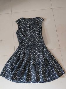 Zara Chic Patterned Fit &amp; Flare Dress