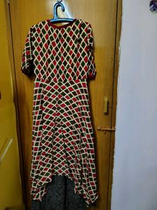 Bohemian Diamond Print indo western Set