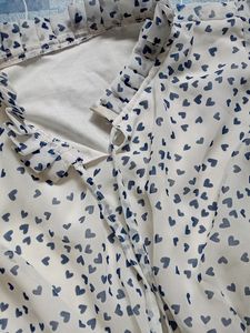 This Midi In White Color Georget Fabric.... Looking Cool Must Buy It