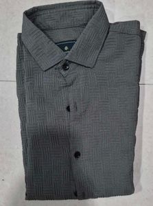 Men's Textured Long Sleeve Shirt