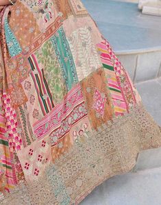 New Designer Patchwork Lehenga Choli Set