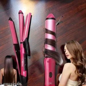 2-in-1 Hair Curler &amp; Straightener