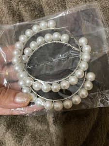 Hoops Earrings Pearl