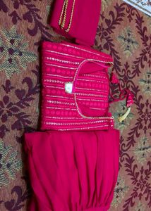Stunning Pink Sequined Kurta Set