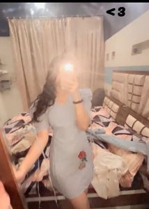 Cute Light Blue Dress with Rose Patch