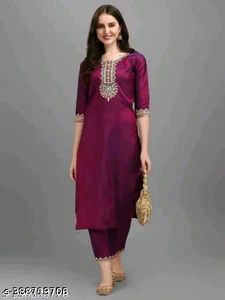 MAGENTA MAGIC  kurta set With Dopatta