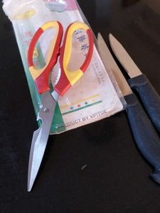 Kitchen Knife and multipupose Scissor Set