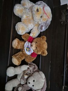 Set of 3 Plush Teddy Bears