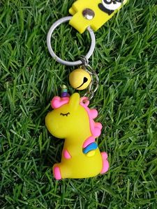 Cute Unicorn Keychain With Attractive Strap
