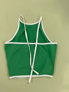 Green Halter Top