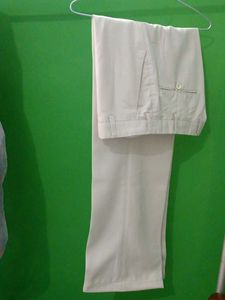 Men's Beige korean trousers straight fit 👍