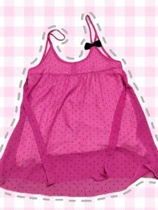 Cute Pink Polka Dot Top