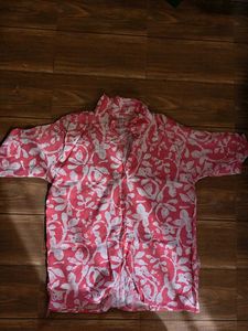 Pink Floral Pyjama Set