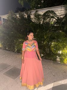 Stylish Pink Lehenga Choli Set