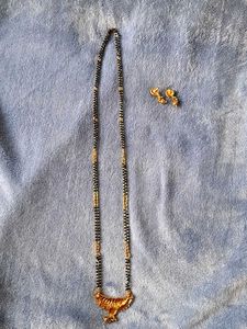 Traditional Mangalsutra with Earrings