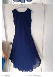 Elegant Navy Blue Dress