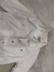Classic White Denim Jacket