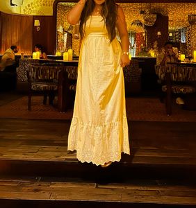 white tube long dress