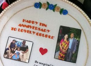 Hand Embroidered Photo Hoop