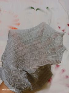See Through Shimmer Grey Top