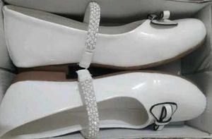 White Rhinestone Heels
