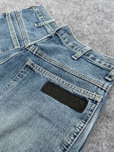 Light Wash Patchwork Denim Jeans
