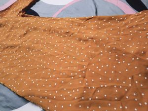 Orange Polka Dot Maxi Dress