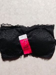 New Black Strapless Bra