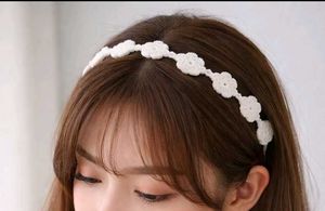 Handmade Crochet Flower Hairband