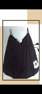 Flowy Black Cami Top