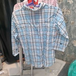 Blue Plaid Shirt