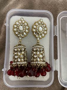 Red Ruby Earring