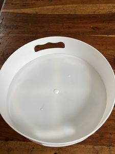 Rotating tray with Glass Jars
