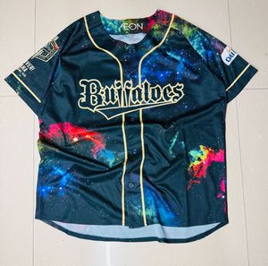 Men's Galaxy Print Baseball Jersey