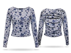 Cute Star Print Long Sleeve Top