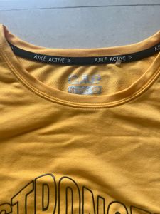 ✨ Preloved Ajile Side-Knot Yellow Tee ✨