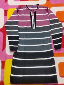 Striped Long Sleeve Dress