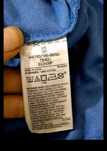 GAP Blue Crew Neck T-Shirt| Size-XS